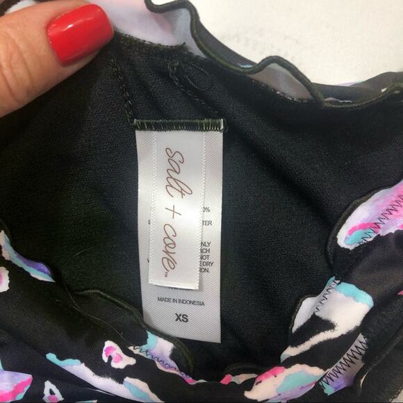 Salt+Cove LEOPARD Animal Ruffle Bikini Swim Bottom - Picture 4 of 8